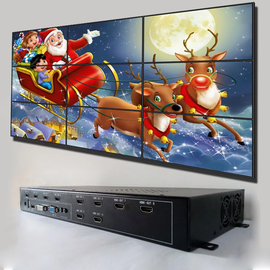 Настенный видеоконтроллер 3x3 с hdmi выходом ag609| |