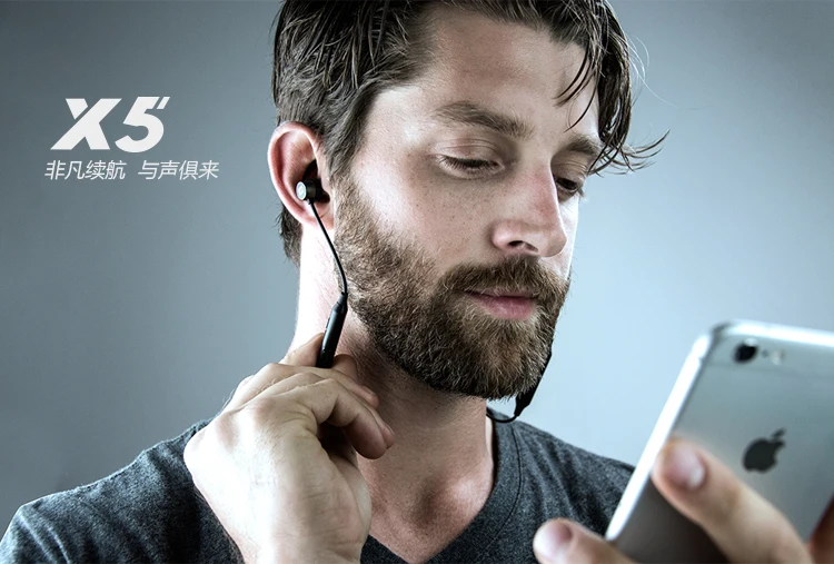 Оригинальный Ми-аудио X5 Bluetooth Беспроводной гарнитуры громкой связи спортивные