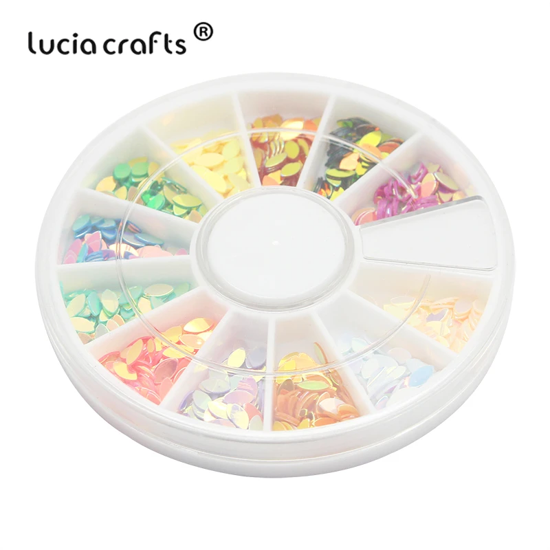 Lucia crafts 1 кор./лот 2*4 мм Красочные Пластик свободные блестки для домашние рождественские вечерние Свадебный декор конфетти DIY аксессуары D0915