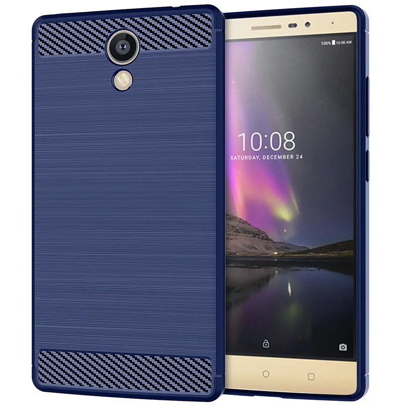 For Lenovo Phab 2 Pro Case Slim Armor Carbon Fiber Soft Phab2 Plus PB2-690 Cover Coque Fundas |