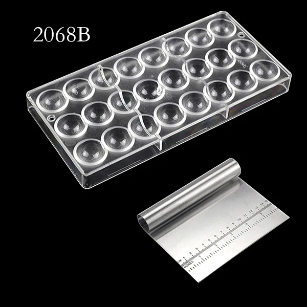 2068BGD 3D яичный шар форма Пасхальный поликарбонатовый для шоколада плесень DIY выпечка Кондитерские инструменты сладкие конфеты форма для пудинга, желе - Цвет: 2068BGD