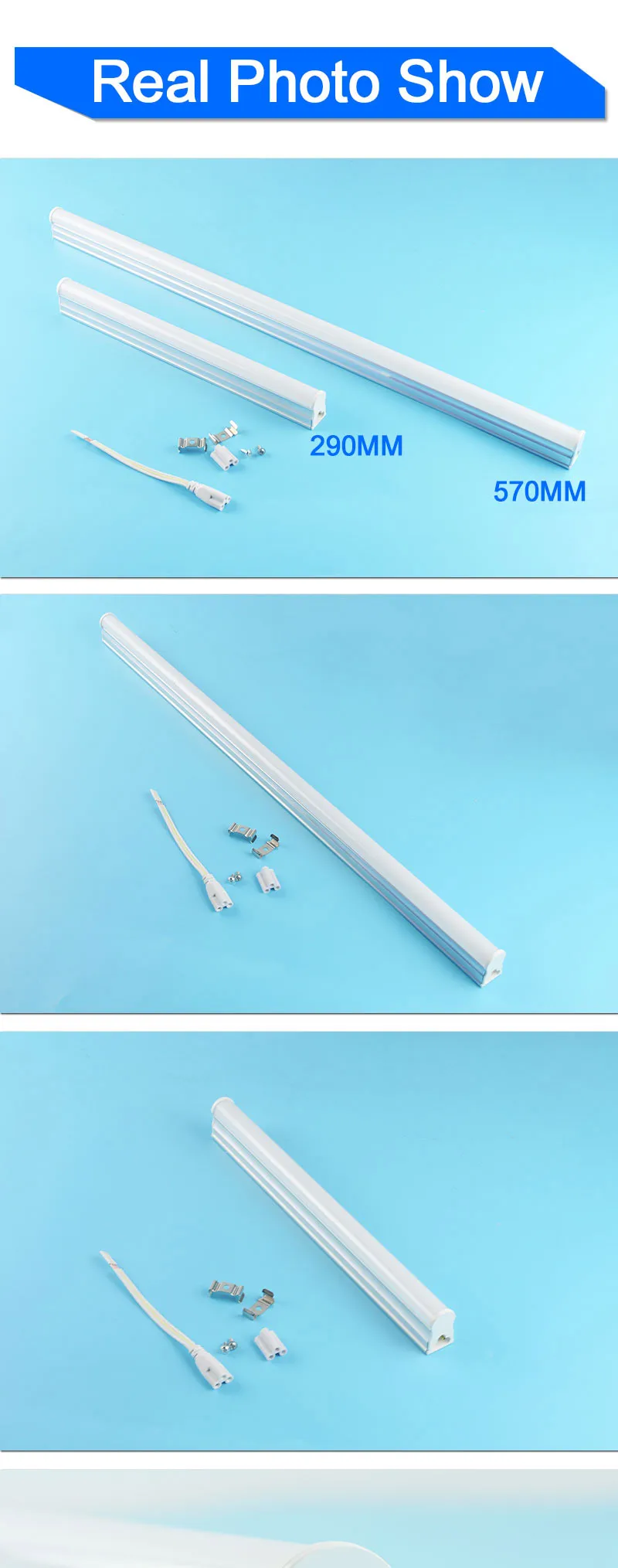 Светодиодный трубки T5 светильник для аквариума размером в 30 см 60 220V~ 240V светодиодный Люминесцентная трубчатая светодиодная T5 трубные лампы 6 Вт 10 Вт, холодный белый свет светильник Lampara ампулы ПВХ Пластик