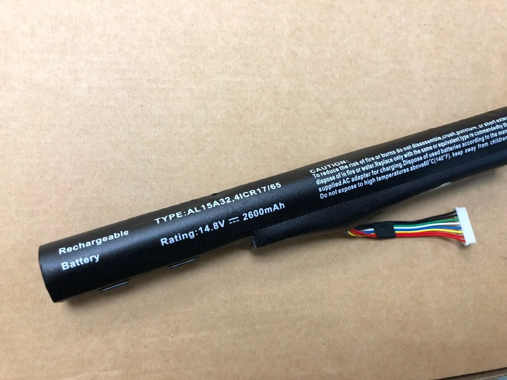 AL15A32 4ICR17/65 ноутбук Батарея для Acer E5 422G 472 473 522 532 532T 573 722 ES1 420 V3 574TG 772|Аккумуляторы