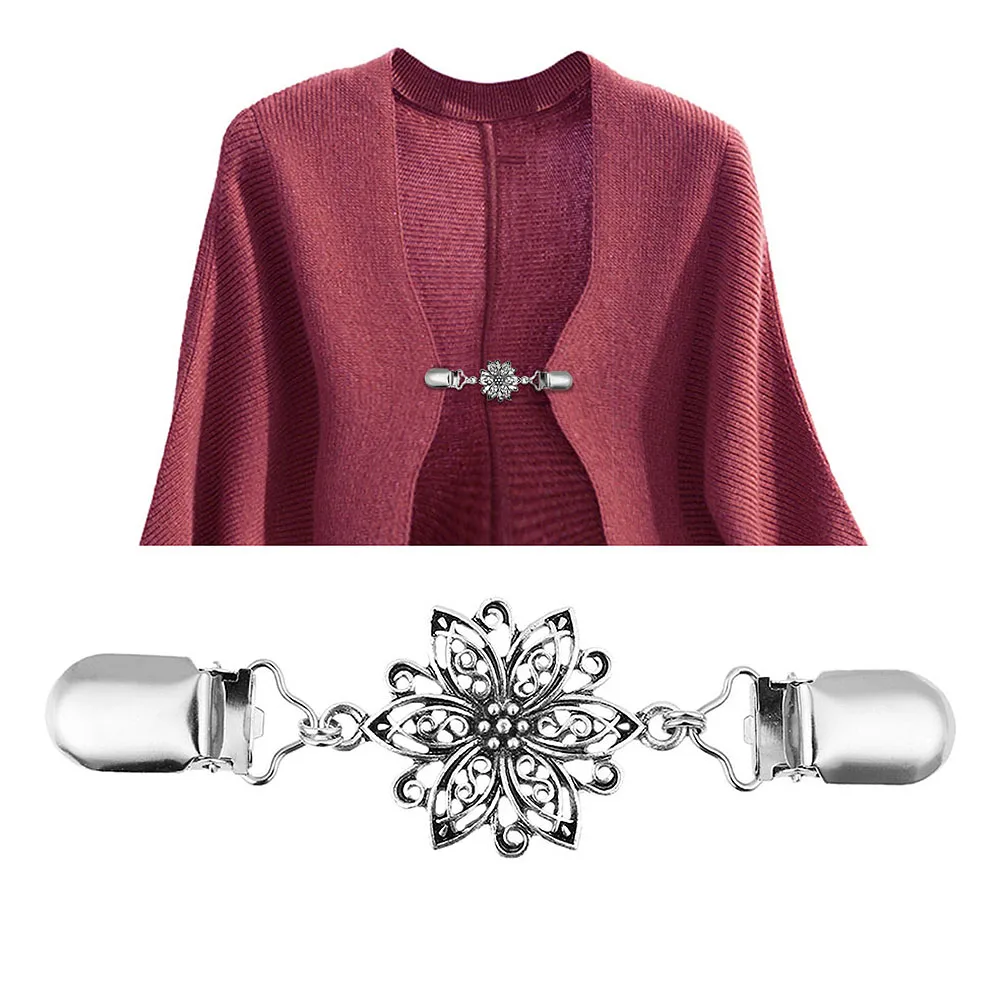 4 шт./компл. Винтажный зажим для кардигана женщин свитер блузка шаль зажимы