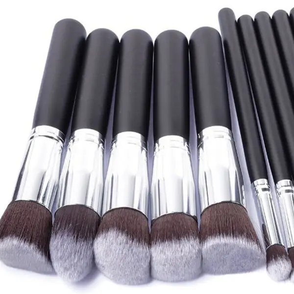 10 шт./компл. набор кистей для макияжа кисть основы тени век подводка бровей кисти