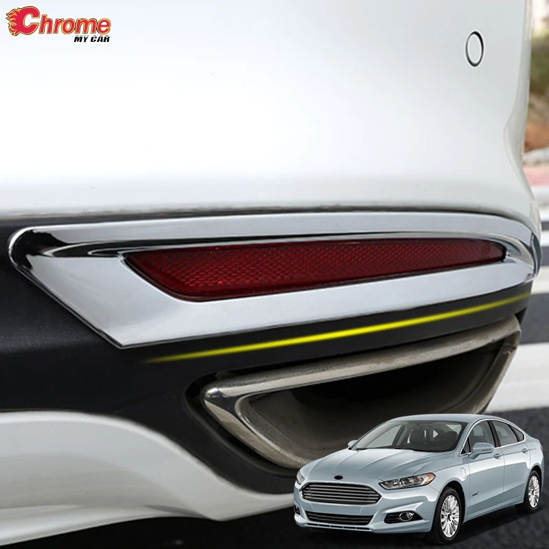 Для Ford Fusion Mondeo 2013 2014 2015 2016 2017 2018 хром задний противотуманный фонарь лампа крышка