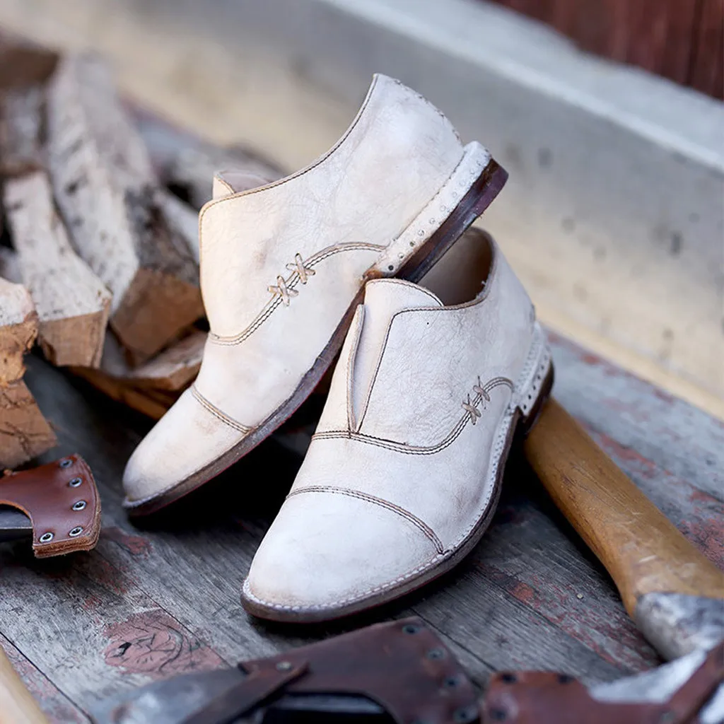 Женские тонкие туфли в стиле ретро обувь на низком каблуке с круглым носком chaussures