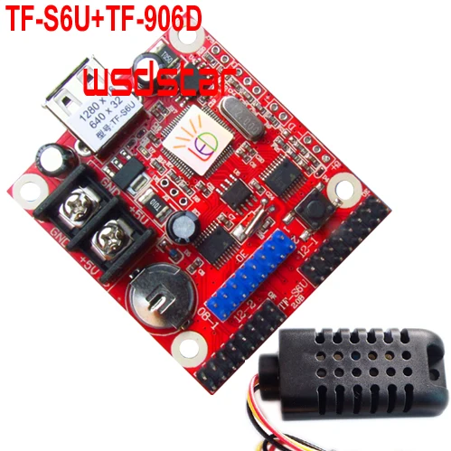TF S6U + 906D датчик температуры и влажности 1280*16 640*32 1 * HUB08 2 HUB12 одиночный двухцветный