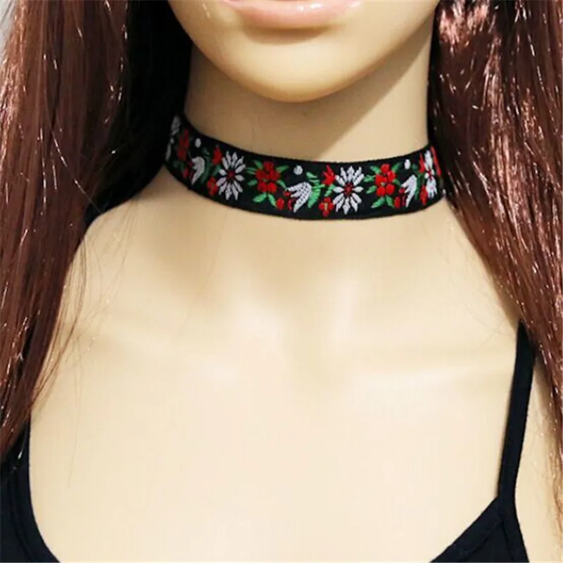 Вышивка колье Цепочки и ожерелья для Для женщин себе Обёрточная бумага Chocker