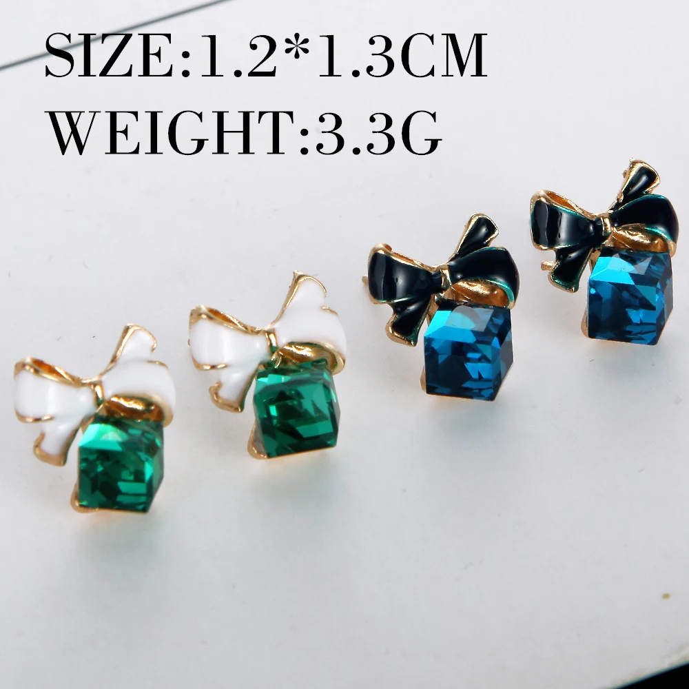 Лет модный стиль квадратной формы прозрачный синий зеленый акрил камень Женщины