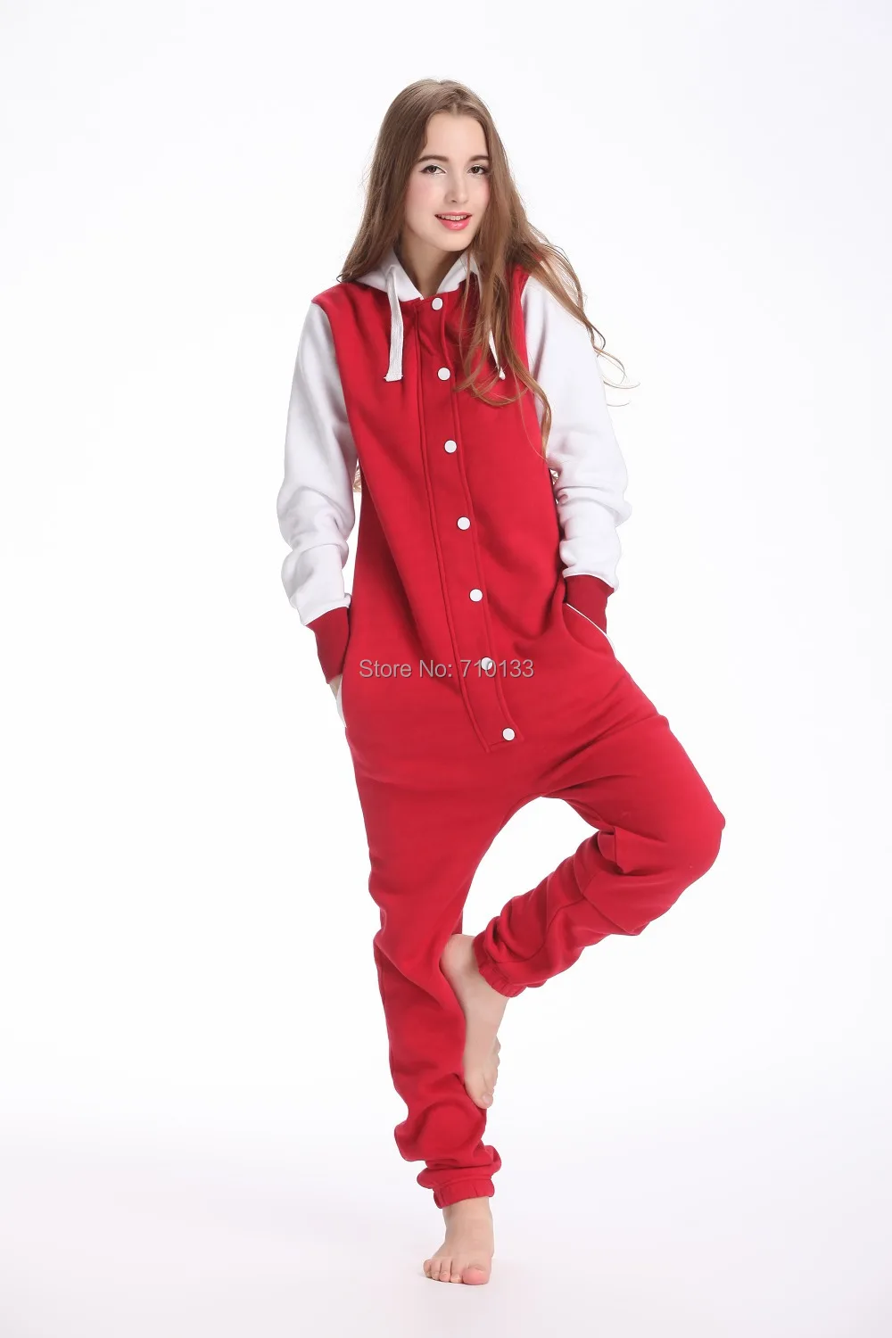 

baseball jumpsuits for women unisex playsuit hoodie fleece Romper Onesie
