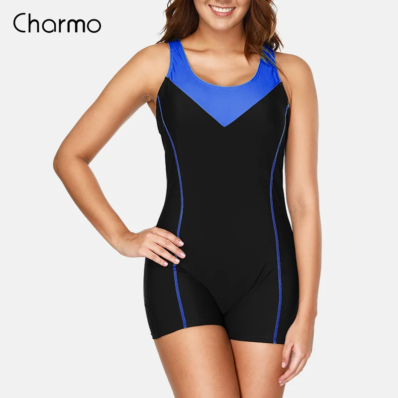 Charmo цельные женские спортивные купальники Фитнес Спортивный купальник