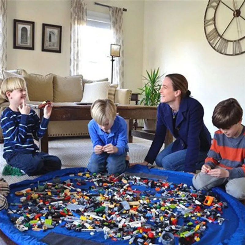 Детский коврик для игр ковер хранения игрушек ванной сумка Органайзер корзина