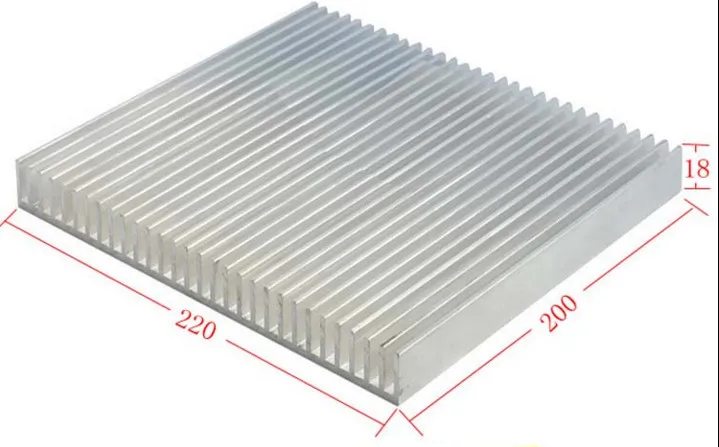 Dense tooth Power amplifier radiator 220*18*200mm heatsink radiator 6063 environmental protection aluminum heatsink