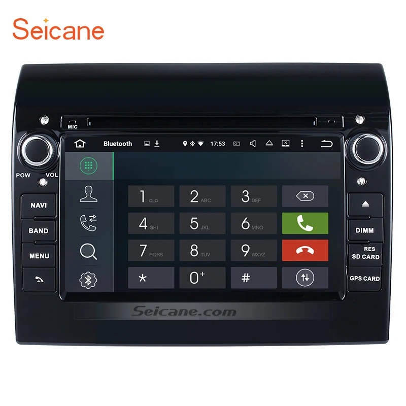 Распродажа Seicane Android 8 0 7 &quot1 Din автомобильный радиоприемник для Fiat Ducato DVD