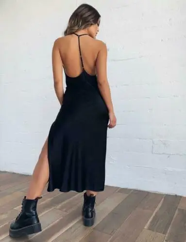 Leopard Print Summer New Women Deep V-Neck Long Sexy Dresses High Slip Maxi Dress Evening Party Beach Sleeveless Sundress | Женская