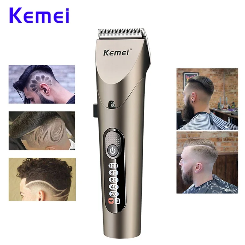 Kemei km 1627 перезаряжаемый Электрический триммеры для волос новый стиль