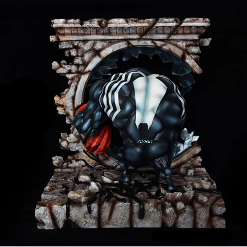 10 &quotСтатуя Венома Эдварда&quot Eddie &quotBrock Bust Человек-паук супергерой GK фигурка