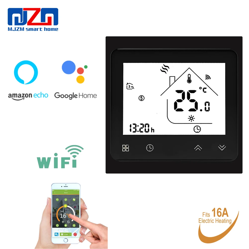 MJZM 16a 002 wi Fi термостат для теплого электрического напольного нагревательного