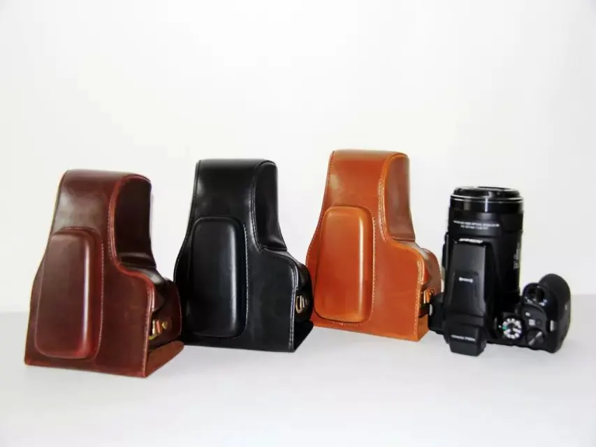 Чехол сумка из искусственной кожи для видеокамеры Nikon Coolpix P900s P900|video bag|leather camera