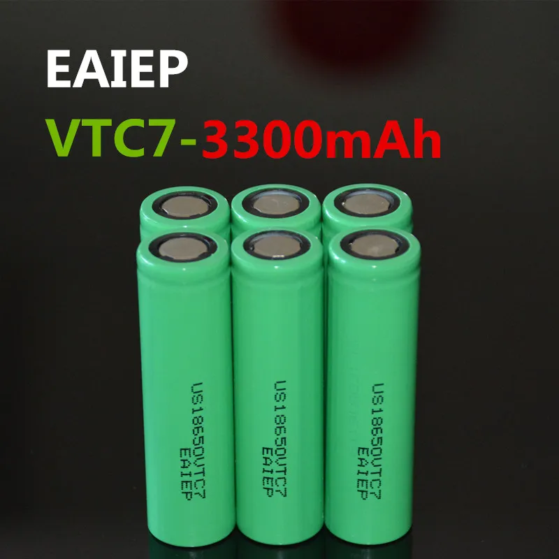 6 шт. 100% Новый оригинальный аккумулятор US18650VTC7 3300 мАч 18650 3 7 в специальная батарея