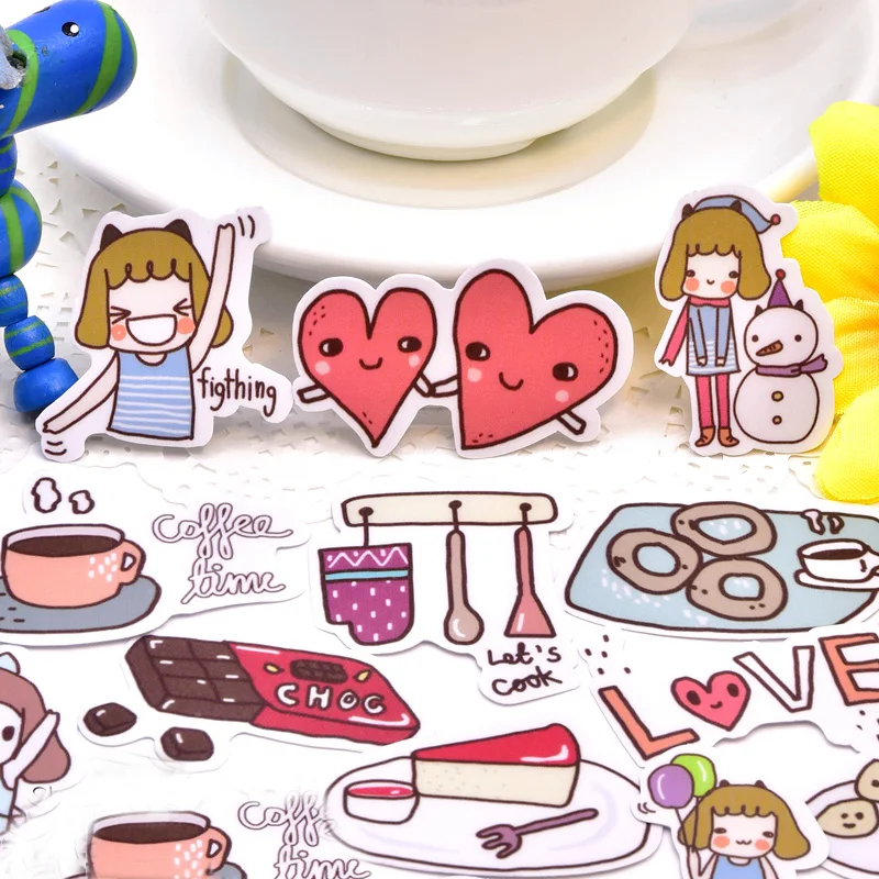 

40pcs Creative cute self-made Daily quotation stickers scrapbooking stickers /decorative sticker /DIY craft photo albums
