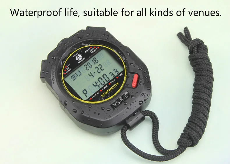 Stopwatch timer referee sports fitness electronic stopwatch countdown timer. 10/30/60/100 road. | Инструменты