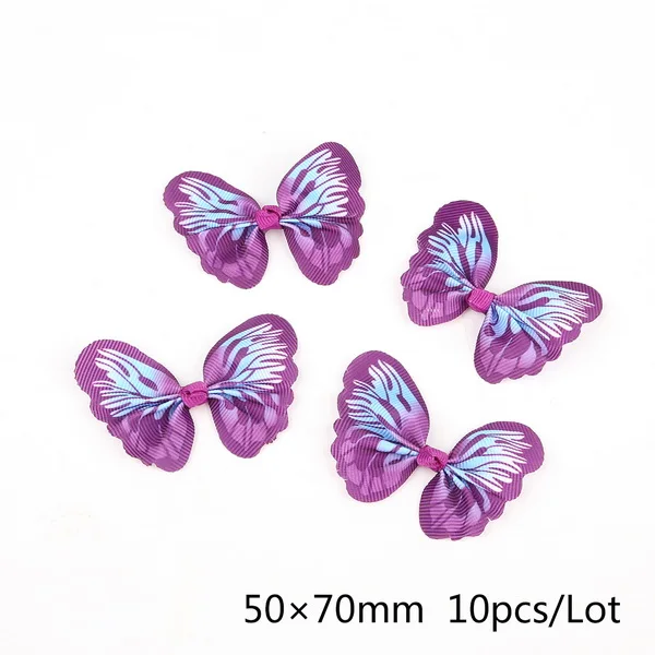 Purple 50x70 мм Grosgrain ленты лук-узел 10 шт./упак. для оптовой продажи Костюмы аксессуары для рукоделия Новая мода - Цвет: Purple