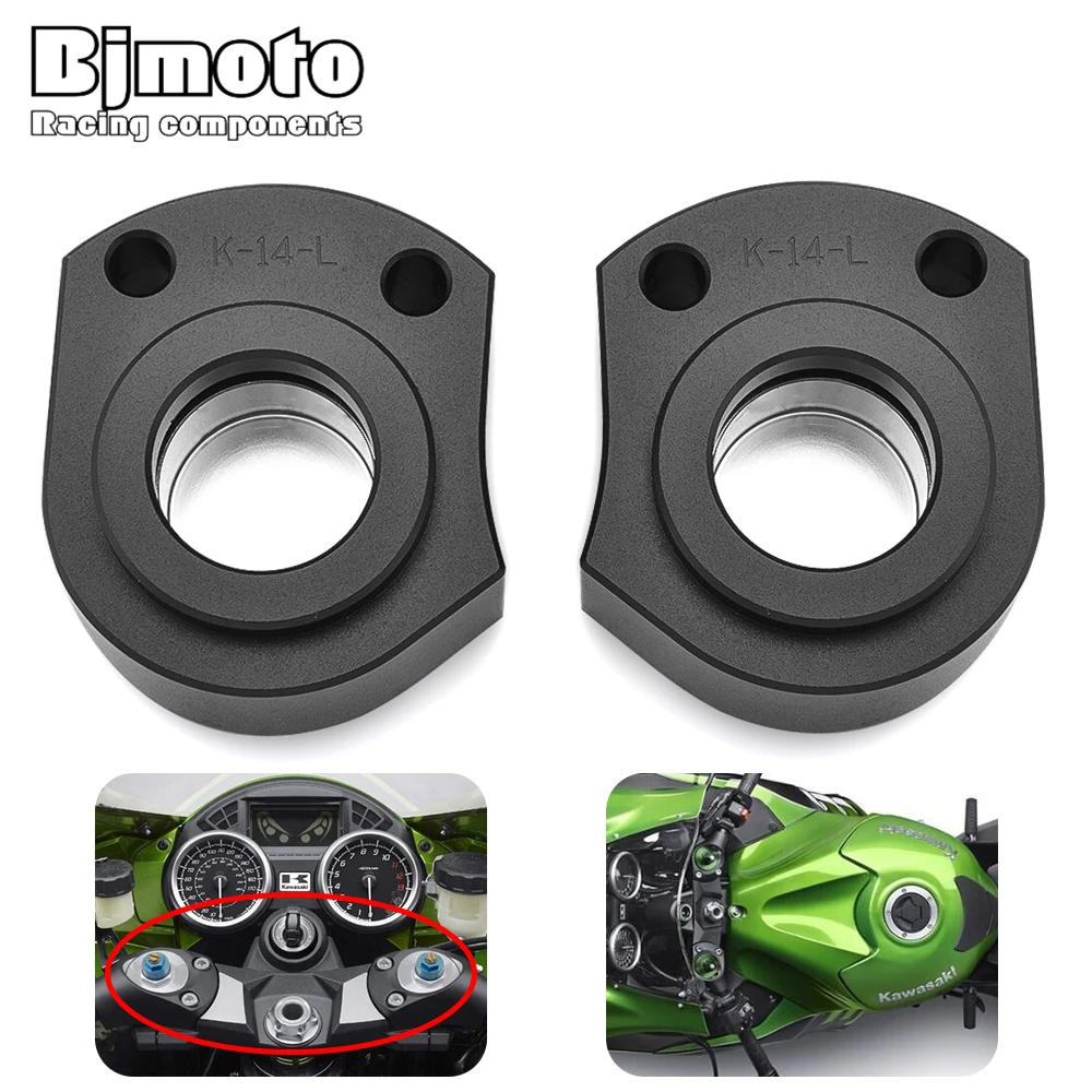 BJMOTO алюминиевый кронштейн для Руля Мотоцикла зажим крепления на руль адаптер