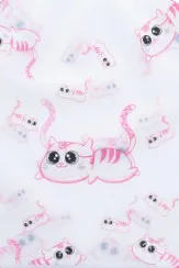 L pink Cute Cat Transparent Cosmetic Bag Travel Makeup Case Women Drawstring Bath Organizer Storage Pouch Toiletry Wash Beaut Kit - Цвет: L pink