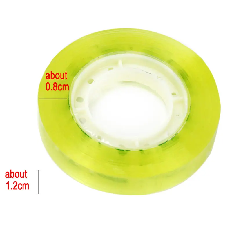 3pcs/Set Useful 12mm Width Clear Transparent Tape Students Small Adhesive Packaging Supplies High Quality Packing Gift | Канцтовары для