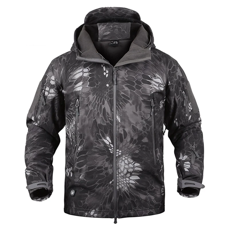 Для мужчин Softshell Пеший Туризм куртка ветрозащитный Теплый альпинист открытый