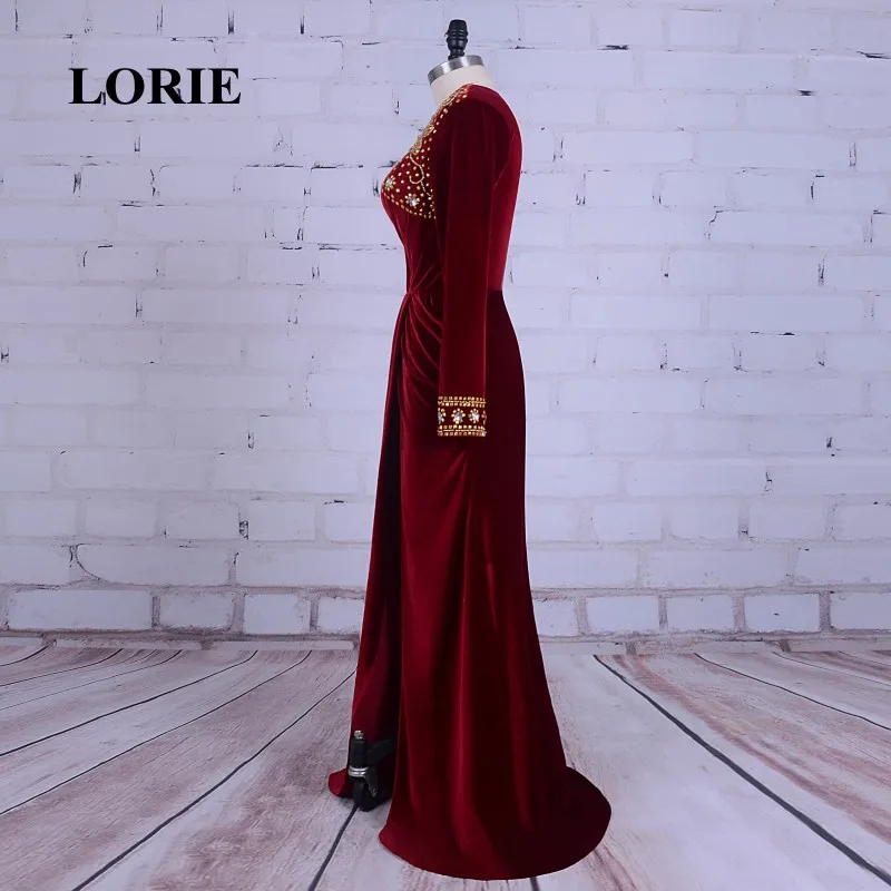 Женское бархатное вечернее платье с V образным вырезом|dubai kaftan|burgundy evening dressevening dress