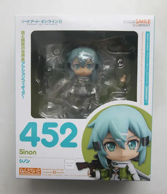 Новый Nendoroid 452 # игра Аниме Sword Art Online II 2 Sinon Asada Shino Cute 4 &quotфигурка|action figure|art onlinegames anime