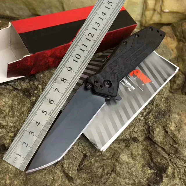 Новейший качественный тактический складной нож OEM 1990 8cr13Mov карманный с черным