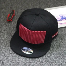 Новая мода мужская панк шляпа с рисунком ежа личность Джаз Snapback Спайк с заклепками колючие Бейсбол Кепки для хип-хоп Рок танец - Цвет: 5