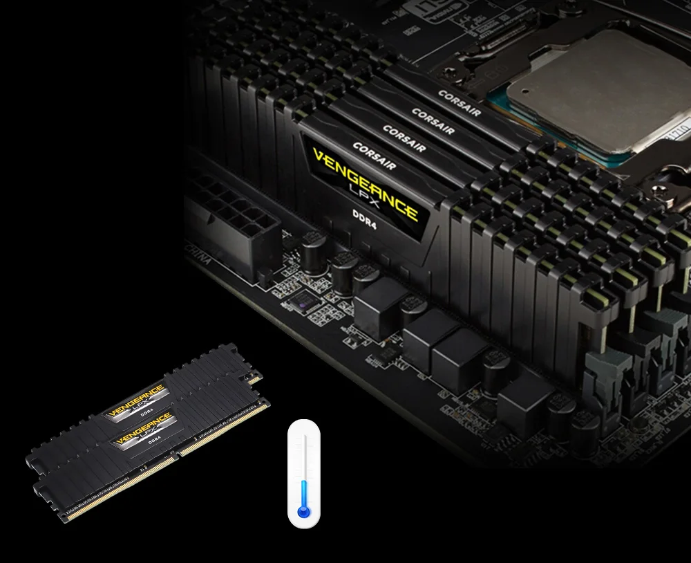 Оперативная память CORSAIR Vengeance LPX DDR4 8 Гб PC4 2400 МГц 3000 МГц 3200 МГц модуль 2666 3600 ПК настольный компьютер оперативная Память память 16 ГБ 8 ГБ DIMM