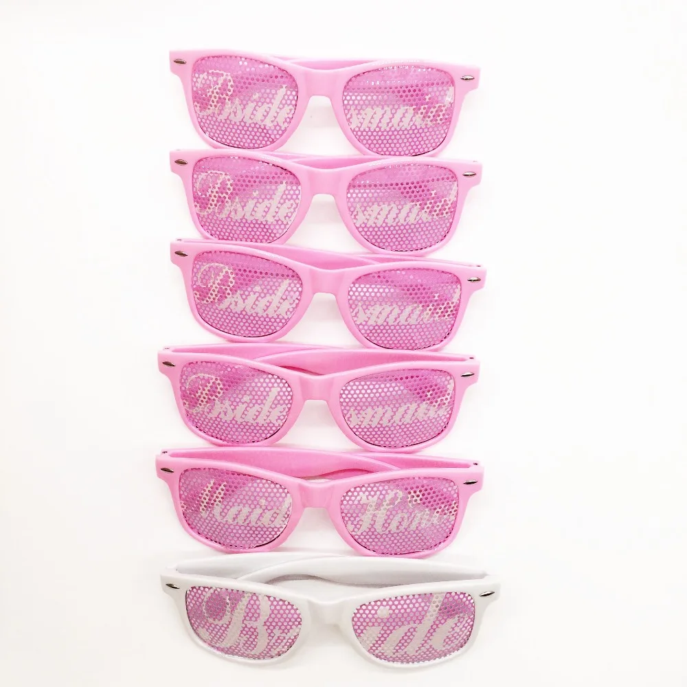 Смешные очки для вечеринки свадебные девичники невесты розовые вечерние