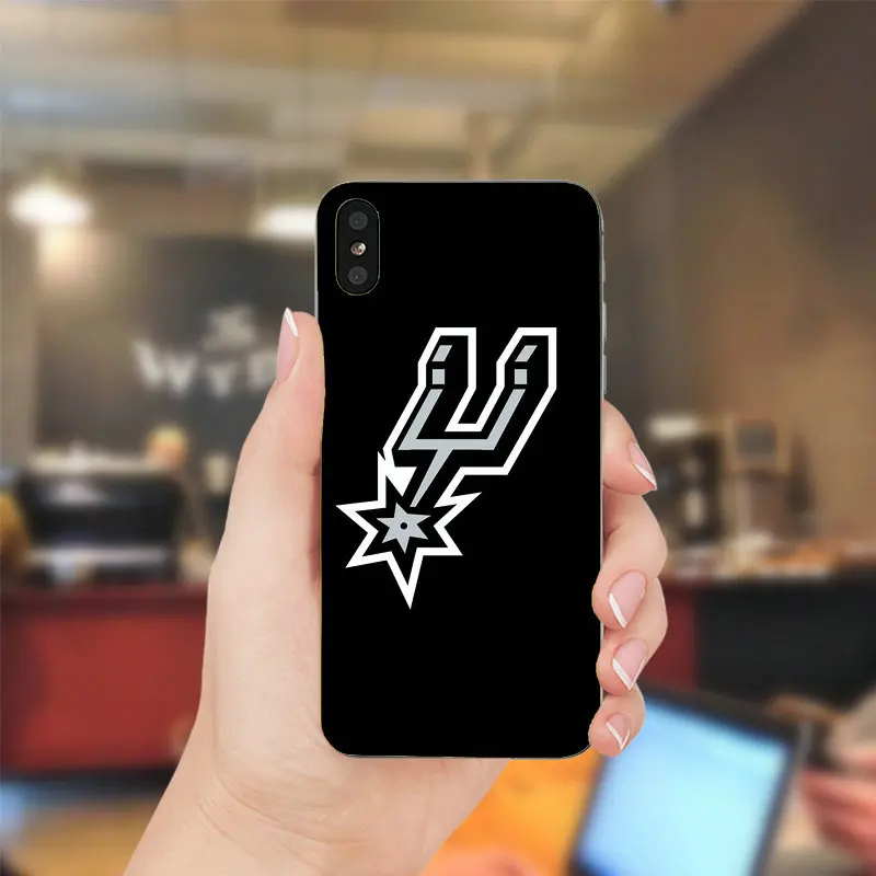 San Antonio Spursteam мягкие ТПУ Силиконовые случаи мобильного телефона для iPhone X XR XS Max 10 7 6