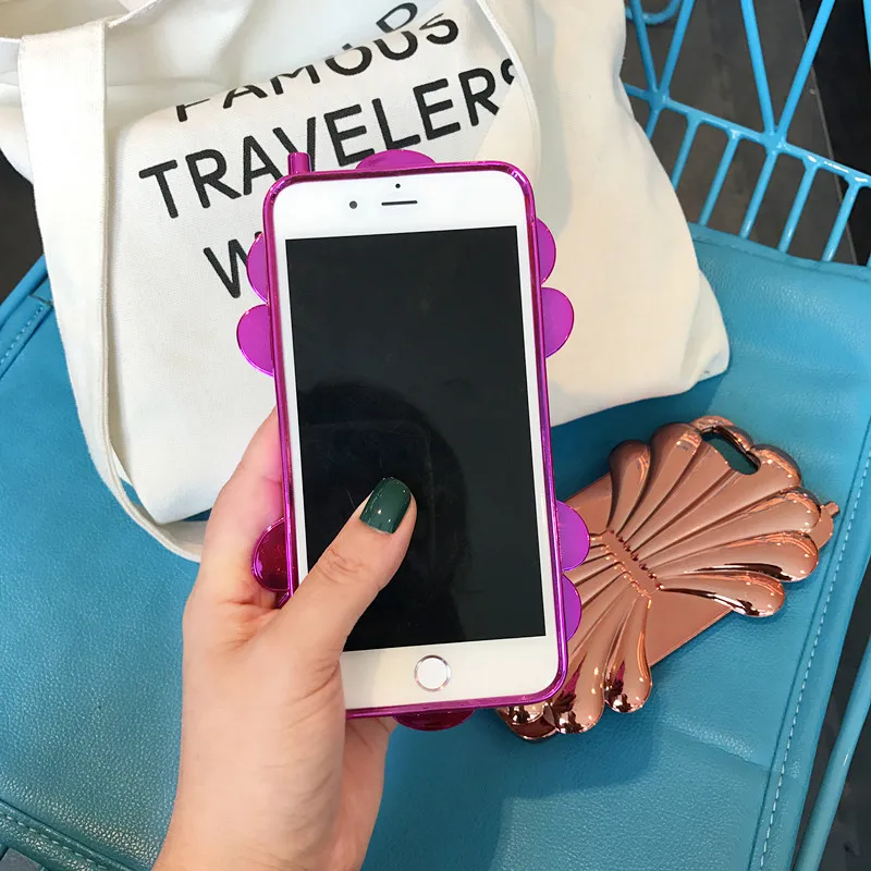 Роскошные Корея позолота 3D лазерной резьбы цветочным узором Мягкие TPU чехол для