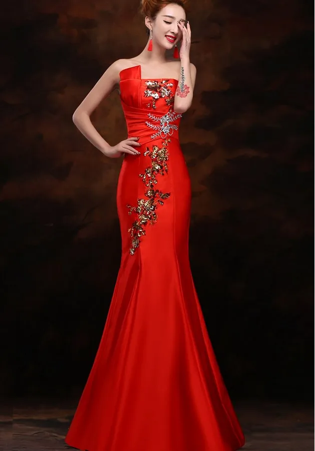 Женское длинное вечернее платье праздничное горничной TK1490|robe de soiree|evening dresslong evening