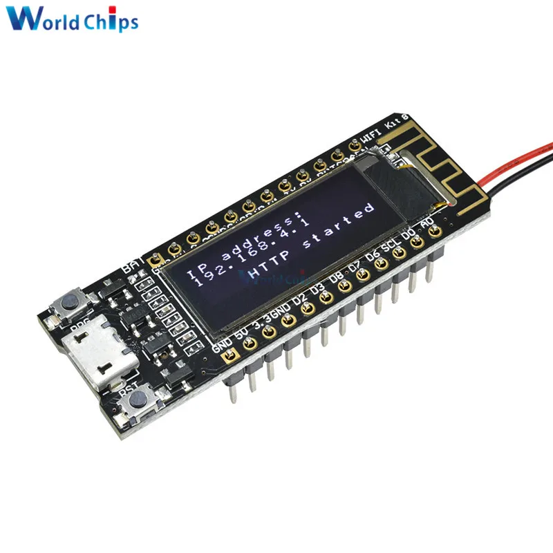 Модуль ESP8266 0 91 дюйма OLED CP2014 32 Мб флэш-памяти Wi-Fi Интернет вещей печатная плата для