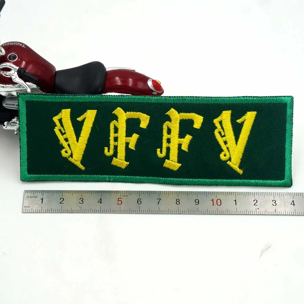 VOGAS VFFV 22 13 1% Именные Бирки вышитая аппликация Панк Байкер нашивки одежда наклейки Одежда Аксессуары значок - Цвет: full set 10 A4