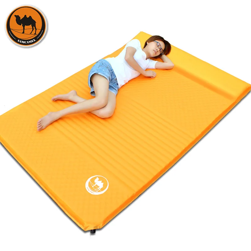 Cs033-4 Thick 5cm Groove Wave Mattress Automatic Inflatable Cushion Outdoor Camping Mat |