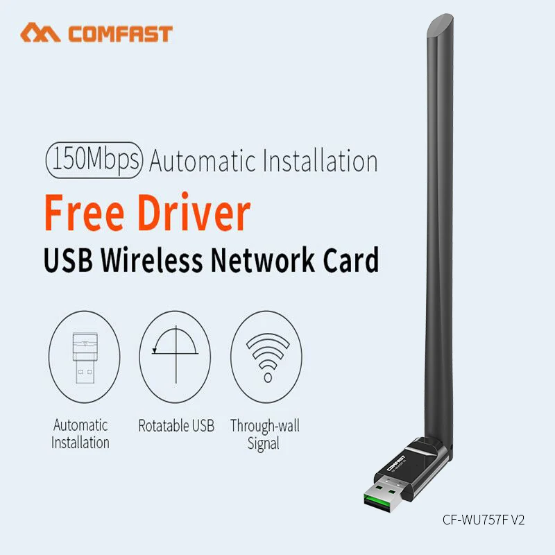 WPS USB Wifi адаптер 150 Мбит/с 6dBi антенна приемник Мини ПК WIFI сетевая карта 802.11b/n/g wi fi