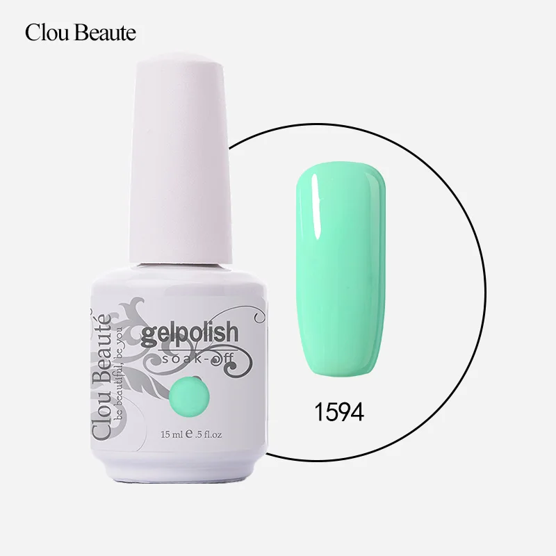 Clou Beaute Гель-лак для ногтей Maquiagem unhas em гель vernis Полупостоянный Nagellack 15 мл дизайн ногтей