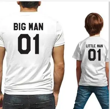 White Г. Одинаковые комплекты для семьи Одежда для Отца и Сына с надписью «ME MINI ME» Модная стильная семейная футболка с милым рисунком одинаковые комплекты для семьи - Цвет: White