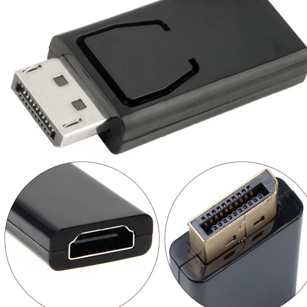 Buyincoins порт дисплея к HDMI переходник папа мама конвертер Дисплей Порт DP 1080 P #290434| |