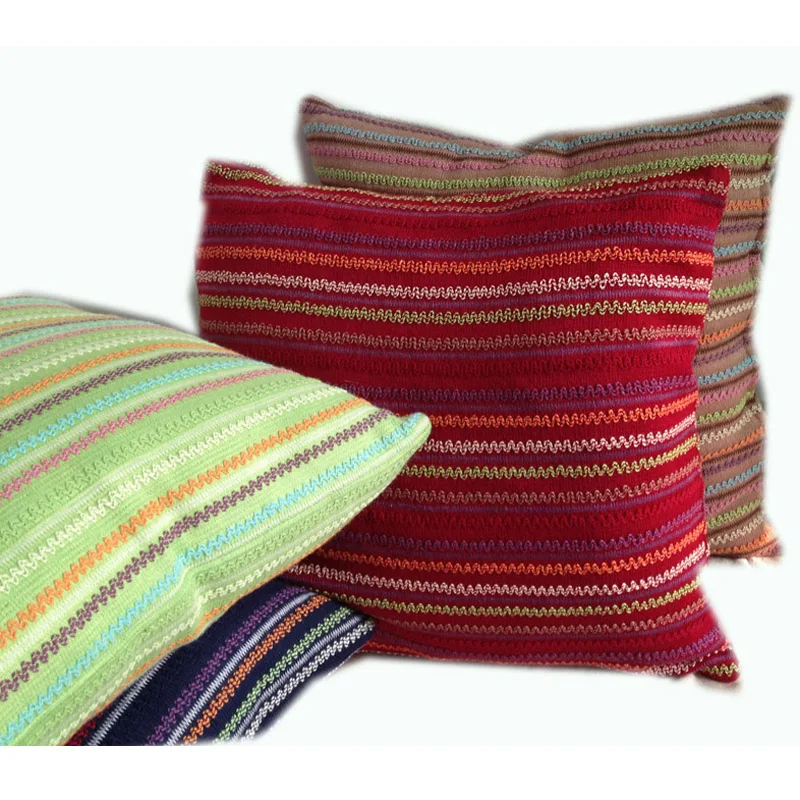 Декоративный Мягкий Вязаный чехол для подушки диванной с волнистым узором|knitted