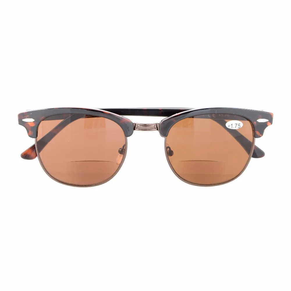 R128 бифокальные очки полуоправы Солнцезащитные Мужские Женские + 1 0/1 25/1 5/1 75/2 0/2 25/2